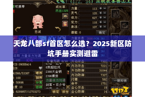 天龙八部sf首区怎么选？2025新区防坑手册实测避雷
