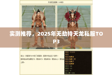 实测推荐，2025年无劫持天龙私服TOP3