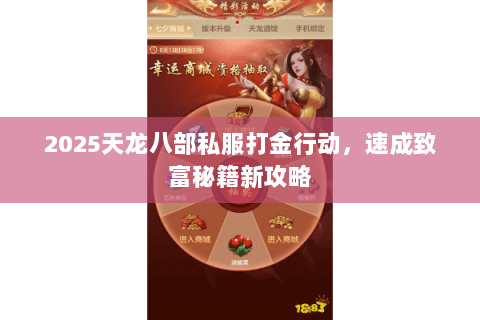 2025天龙八部私服打金行动，速成致富秘籍新攻略