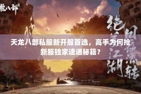 天龙八部私服新开服首选，高手为何抢新服独家速通秘籍？