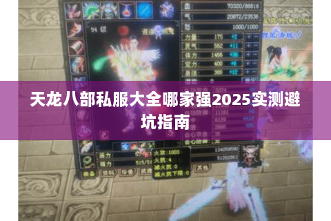 天龙八部私服大全哪家强2025实测避坑指南 天龙八部私服大全哪家强2025实测避坑指南