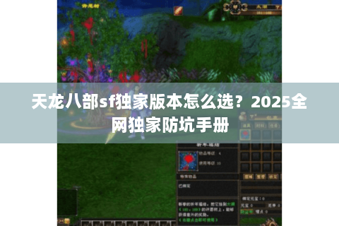 天龙八部sf独家版本怎么选？2025全网独家防坑手册