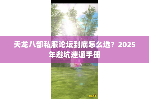 天龙八部私服论坛到底怎么选？2025年避坑速通手册