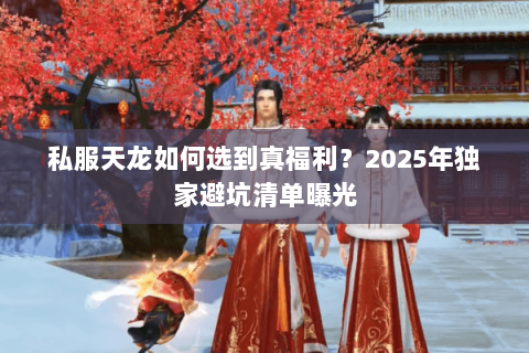 私服天龙如何选到真福利？2025年独家避坑清单曝光