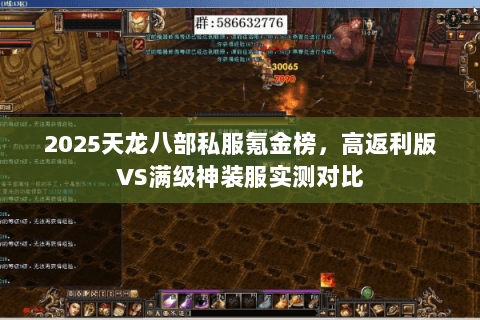 2025天龙八部私服氪金榜，高返利版VS满级神装服实测对比
