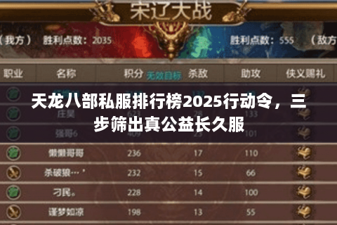 天龙八部私服排行榜2025行动令,三步筛出真公益长久服 天龙八部私服排行榜2025行动令,三步筛出真公益长久服