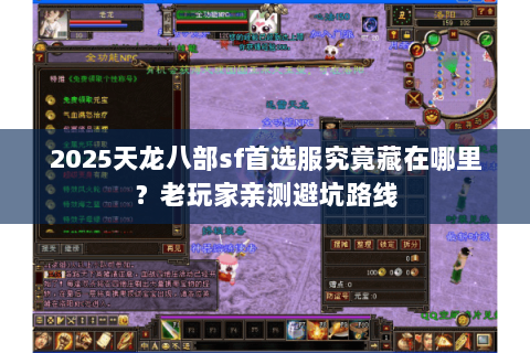 2025天龙八部sf首选服究竟藏在哪里?老玩家亲测避坑路线 2025天龙八部sf首选服究竟藏在哪里?老玩家亲测避坑路线