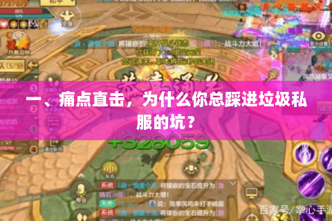 一、痛点直击,为什么你总踩进垃圾私服的坑? 一、痛点直击,为什么你总踩进垃圾私服的坑?