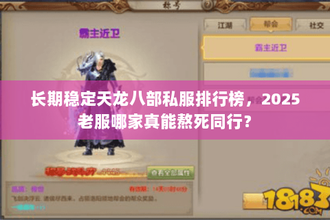 长期稳定天龙八部私服排行榜，2025老服哪家真能熬死同行？