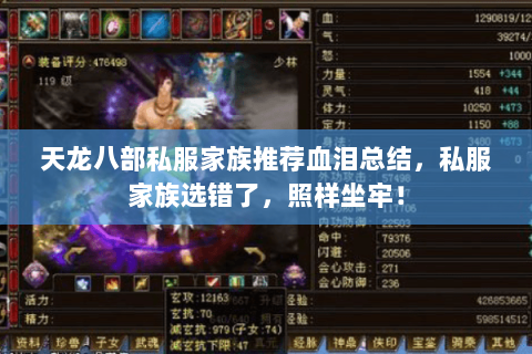 天龙八部私服家族推荐血泪总结,私服家族选错了,照样坐牢! 天龙八部私服家族推荐血泪总结,私服家族选错了,照样坐牢!