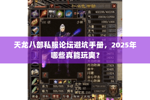 天龙八部私服论坛避坑手册,2025年哪些真能玩爽? 天龙八部私服论坛避坑手册,2025年哪些真能玩爽?