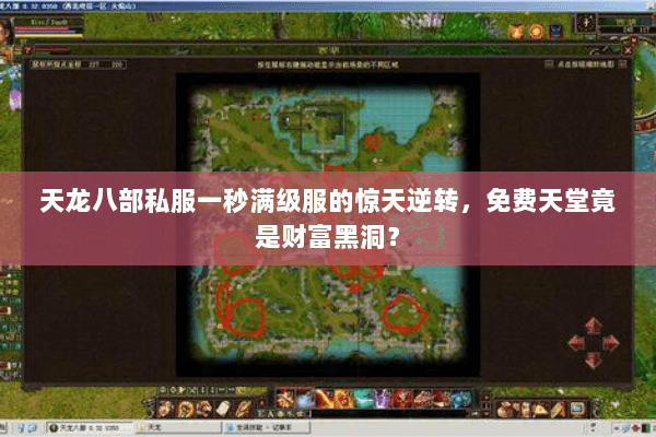 天龙八部私服一秒满级服的惊天逆转，免费天堂竟是财富黑洞？