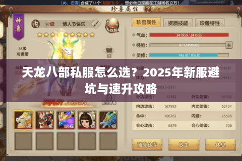 天龙八部私服怎么选?2025年新服避坑与速升攻略 天龙八部私服怎么选?2025年新服避坑与速升攻略