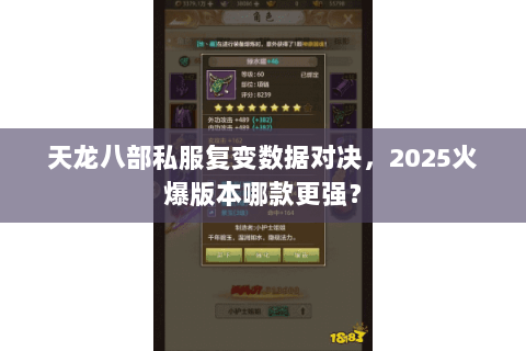 天龙八部私服复变数据对决,2025火爆版本哪款更强? 天龙八部私服复变数据对决,2025火爆版本哪款更强?