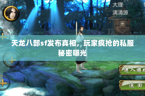 天龙八部sf发布真相，玩家疯抢的私服秘密曝光