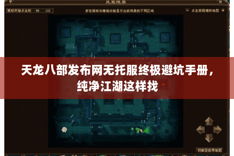 天龙八部发布网无托服终极避坑手册，纯净江湖这样找