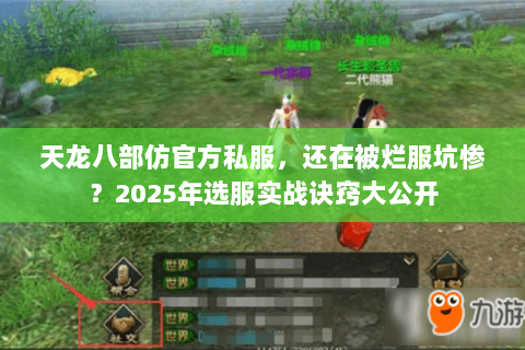 天龙八部仿官方私服，还在被烂服坑惨？2025年选服实战诀窍大公开