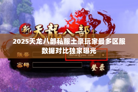 2025天龙八部私服土豪玩家最多区服数据对比独家曝光