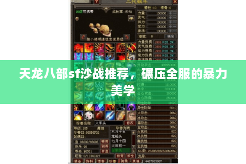 天龙八部sf沙战推荐,碾压全服的暴力美学 天龙八部sf沙战推荐,碾压全服的暴力美学