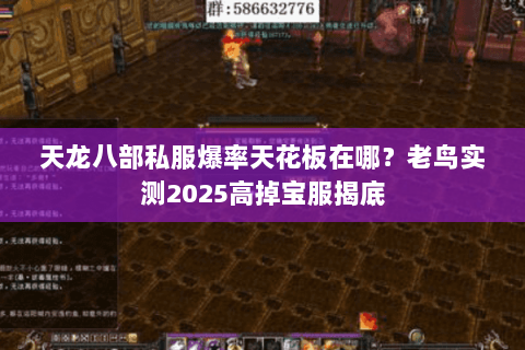 天龙八部私服爆率天花板在哪?老鸟实测2025高掉宝服揭底 天龙八部私服爆率天花板在哪?老鸟实测2025高掉宝服揭底