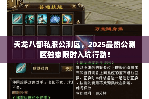 天龙八部私服公测区,2025最热公测区独家限时入坑行动! 天龙八部私服公测区,2025最热公测区独家限时入坑行动!