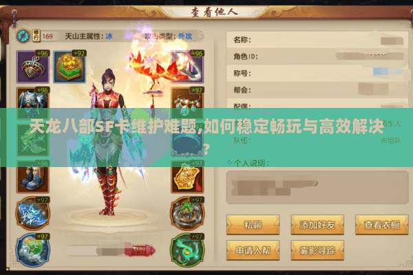 天龙八部SF卡维护难题,如何稳定畅玩与高效解决?