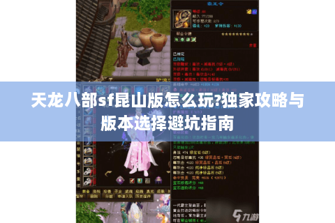 天龙八部sf昆山版怎么玩?独家攻略与版本选择避坑指南