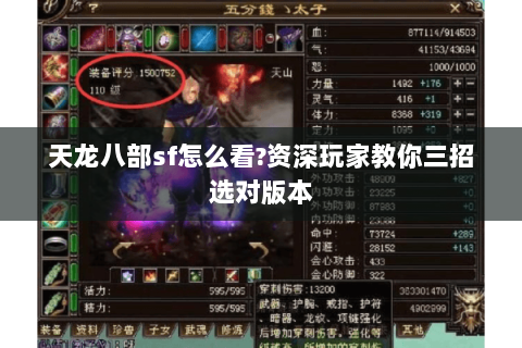 天龙八部sf怎么看?资深玩家教你三招选对版本 天龙八部sf怎么看?资深玩家教你三招选对版本