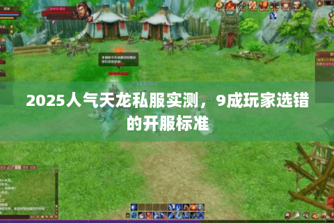2025人气天龙私服实测,9成玩家选错的开服标准 2025人气天龙私服实测,9成玩家选错的开服标准