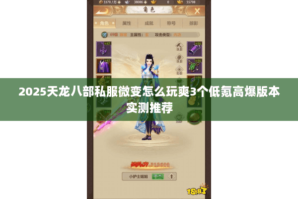 2025天龙八部私服微变怎么玩爽3个低氪高爆版本实测推荐 2025天龙八部私服微变怎么玩爽3个低氪高爆版本实测推荐