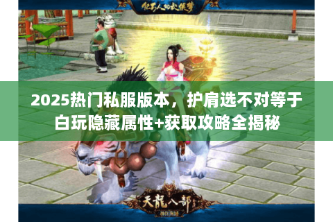 2025热门私服版本，护肩选不对等于白玩隐藏属性+获取攻略全揭秘