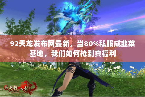 92天龙发布网最新,当80%私服成韭菜基地,我们如何抢到真福利 92天龙发布网最新,当80%私服成韭菜基地,我们如何抢到真福利