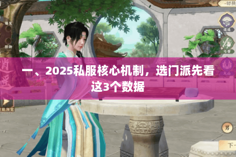 一、2025私服核心机制,选门派先看这3个数据 一、2025私服核心机制,选门派先看这3个数据