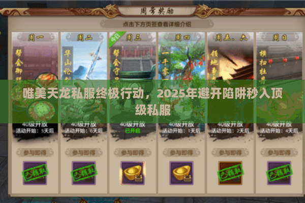 唯美天龙私服终极行动,2025年避开陷阱秒入顶级私服 唯美天龙私服终极行动,2025年避开陷阱秒入顶级私服