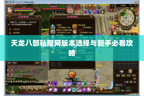 天龙八部私服网版本选择与新手必看攻略 天龙八部私服网版本选择与新手必看攻略