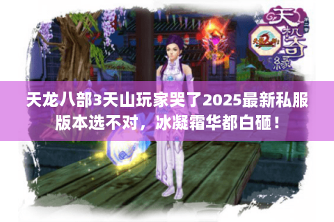 天龙八部3天山玩家哭了2025最新私服版本选不对，冰凝霜华都白砸！