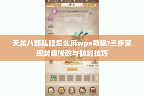 天龙八部私服怎么用wpe教程?三步实现封包修改与防封技巧 天龙八部私服怎么用wpe教程?三步实现封包修改与防封技巧