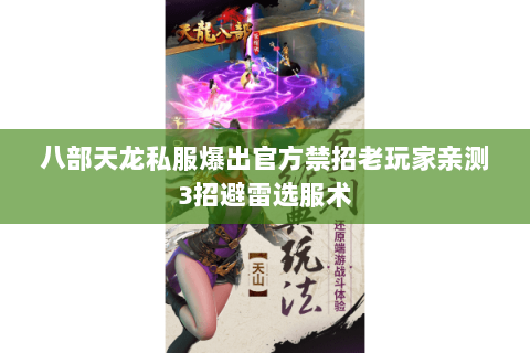 八部天龙私服爆出官方禁招老玩家亲测3招避雷选服术