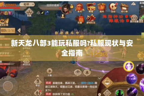 新天龙八部3能玩私服吗?私服现状与安全指南 新天龙八部3能玩私服吗?私服现状与安全指南