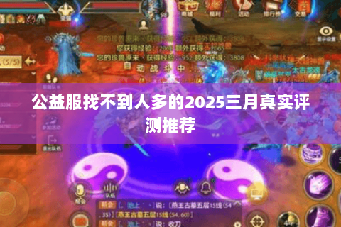 公益服找不到人多的2025三月真实评测推荐 公益服找不到人多的2025三月真实评测推荐