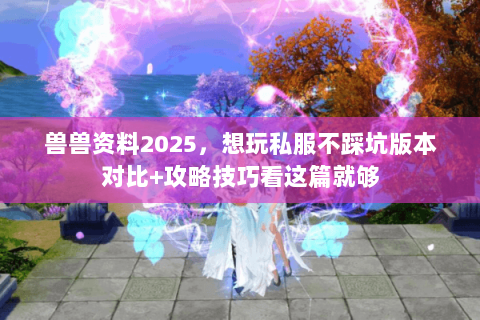 兽兽资料2025，想玩私服不踩坑版本对比+攻略技巧看这篇就够
