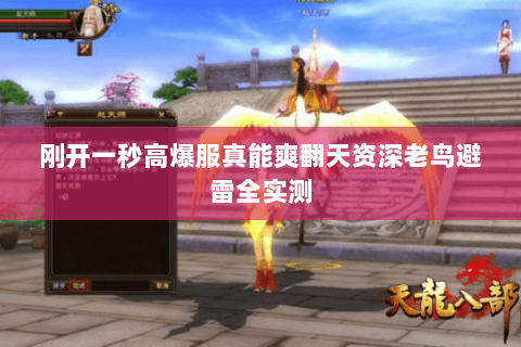 刚开一秒高爆服真能爽翻天资深老鸟避雷全实测 刚开一秒高爆服真能爽翻天资深老鸟避雷全实测