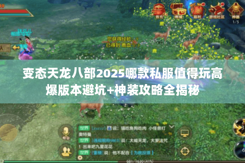 变态天龙八部2025哪款私服值得玩高爆版本避坑+神装攻略全揭秘 变态天龙八部2025哪款私服值得玩高爆版本避坑+神装攻略全揭秘