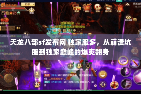 天龙八部sf发布网 独家服多,从崩溃坑服到独家巅峰的爆爽翻身 天龙八部sf发布网 独家服多,从崩溃坑服到独家巅峰的爆爽翻身