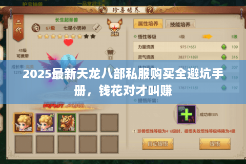 2025最新天龙八部私服购买全避坑手册,钱花对才叫赚 2025最新天龙八部私服购买全避坑手册,钱花对才叫赚