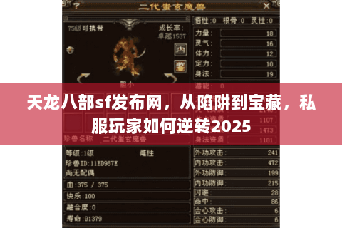 天龙八部sf发布网,从陷阱到宝藏,私服玩家如何逆转2025 天龙八部sf发布网,从陷阱到宝藏,私服玩家如何逆转2025