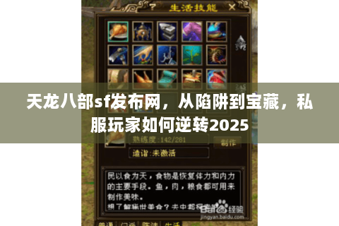 天龙八部sf发布网,从陷阱到宝藏,私服玩家如何逆转2025 天龙八部sf发布网,从陷阱到宝藏,私服玩家如何逆转2025