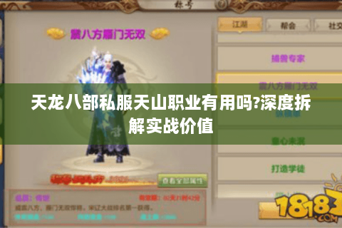 天龙八部私服天山职业有用吗?深度拆解实战价值 天龙八部私服天山职业有用吗?深度拆解实战价值