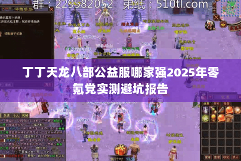 丁丁天龙八部公益服哪家强2025年零氪党实测避坑报告 丁丁天龙八部公益服哪家强2025年零氪党实测避坑报告