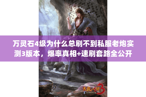 万灵石4级为什么总刷不到私服老炮实测3版本,爆率真相+速刷套路全公开 万灵石4级为什么总刷不到私服老炮实测3版本,爆率真相+速刷套路全公开